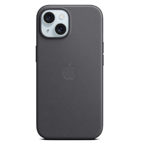 Apple - Cover per cellulare - compatibile MagSafe - microtwill, tessuto FineWoven - nero - per iPhone 15